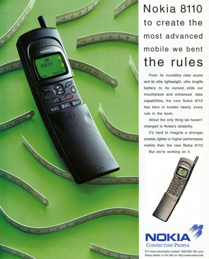 Оригинальная реклама Nokia 8110